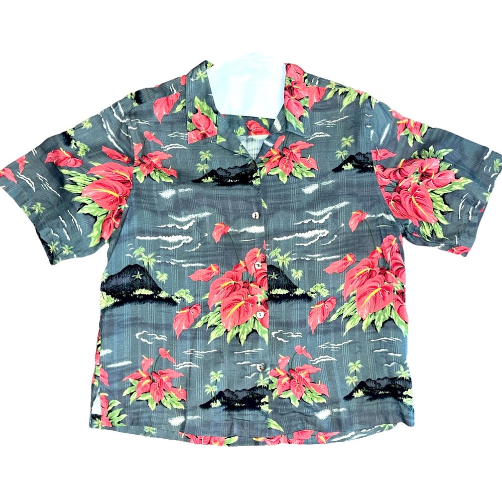 ▪️Tommy Bahama Floral Silk Shirt
